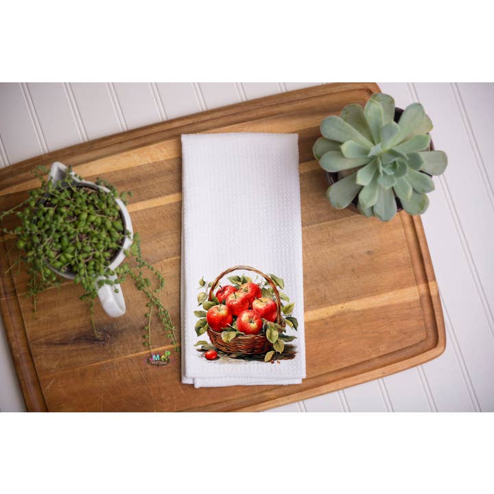 16"x24" Apple Series Waffle Towels for wholesale by JMCreationsNC