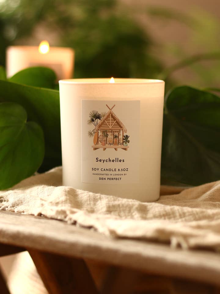 Vela de soja Seychelles para venta al por mayor de Den Perfect