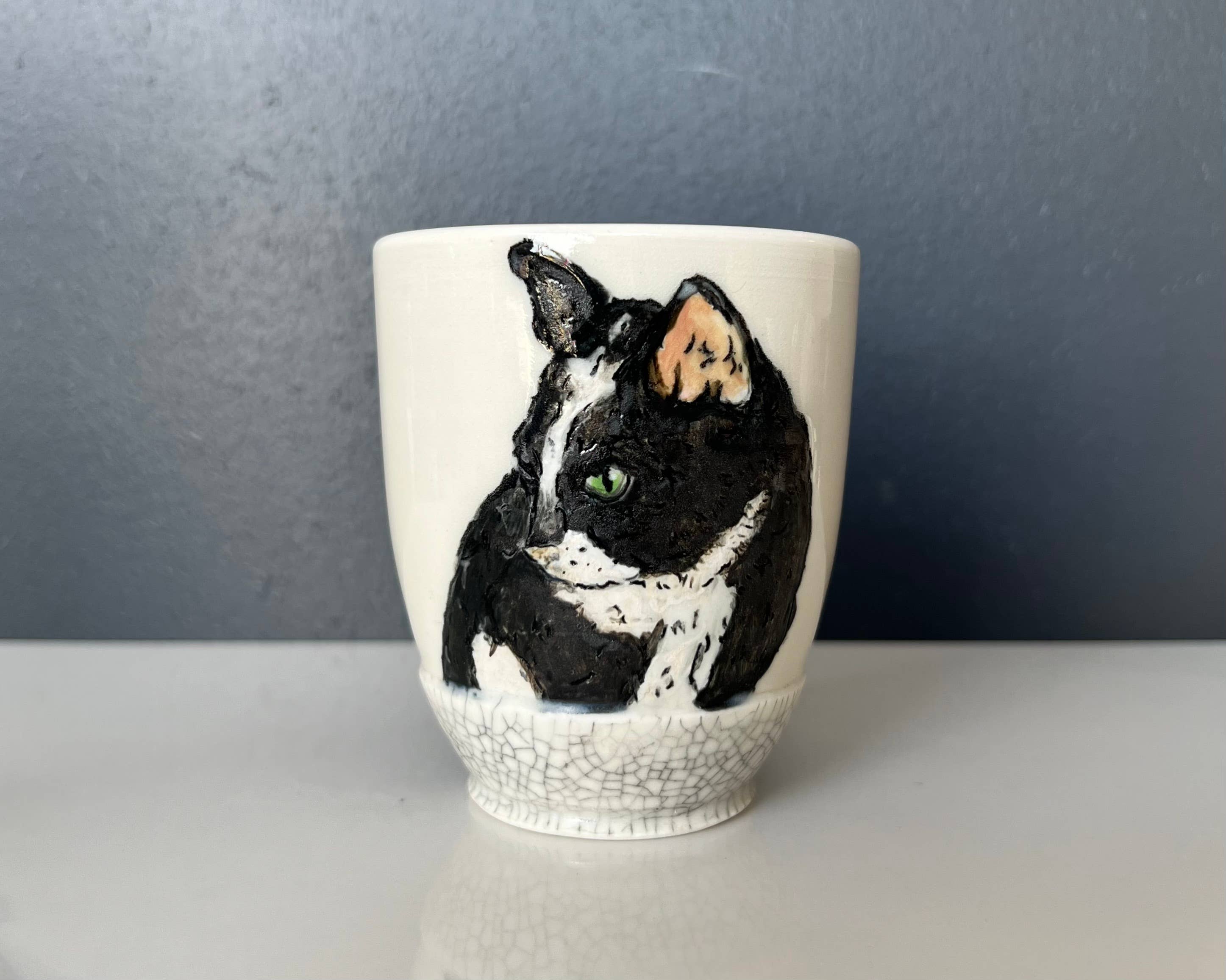 Lucy Nilan Studios - Wholesale Drinking Glass/Cup - Cat Tumbler4