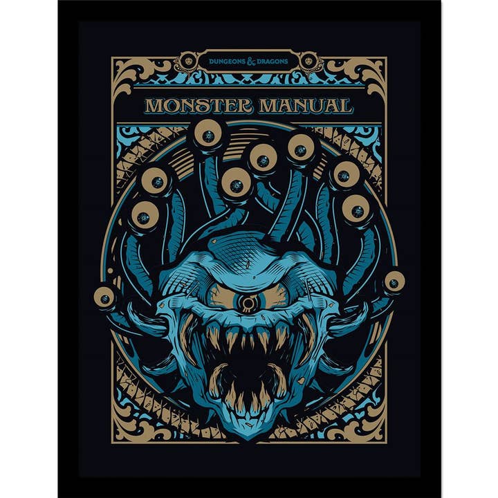 Impression artistique Dungeons & Dragons (Monster Manual) pour la vente par Pyramid International