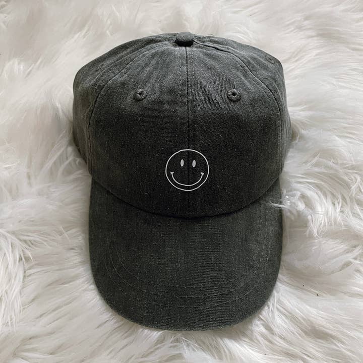 Smiley Hat Charcoal for wholesale by Shop catvonle