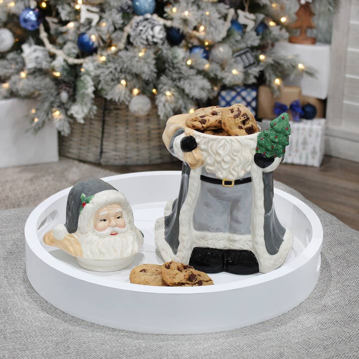 Kurated Korner - Vente Boîtes à biscuits - Bocal à biscuits de Noël Père Noël AuldHome Design9