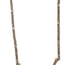 Collana - Crema Bar W Catena Collo per la vendita all'ingrosso da parte di Flirt Jewelry