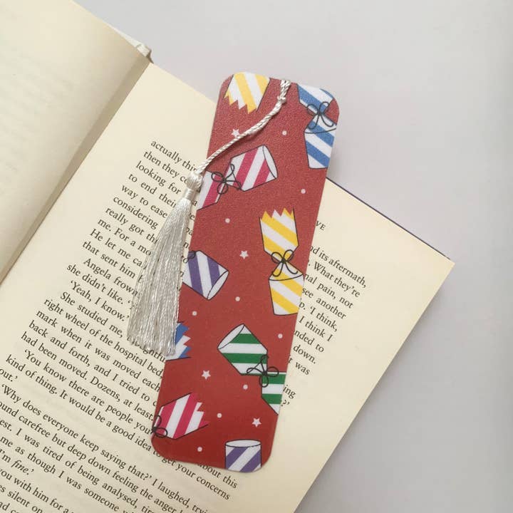 Christmas Crackers - Recycled Bookmark with Tassel for wholesale by Coffee & Jam Studios