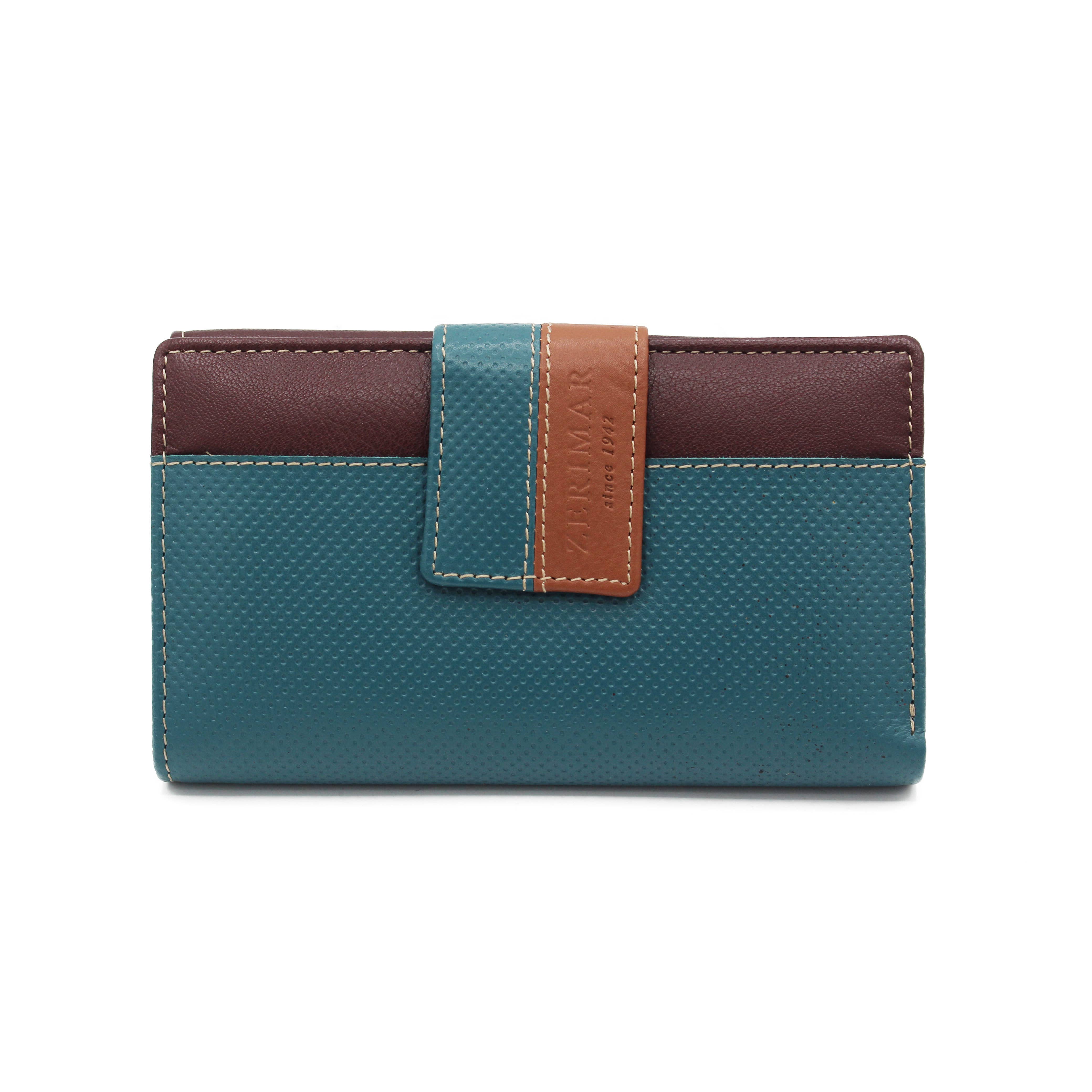 Zerimar 1942 - Vendita all'ingrosso Portafogli - Donna - Zerimar Portafoglio in Pelle Donna | Pochette 17x10 cm1