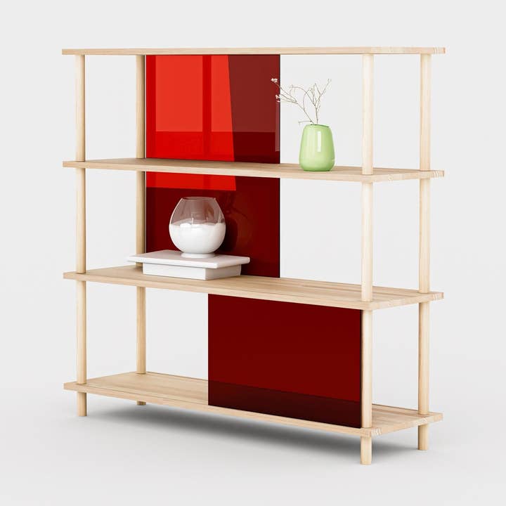 4-Tier Plexiglass Shelving Unit for wholesale by Stoff Mobel