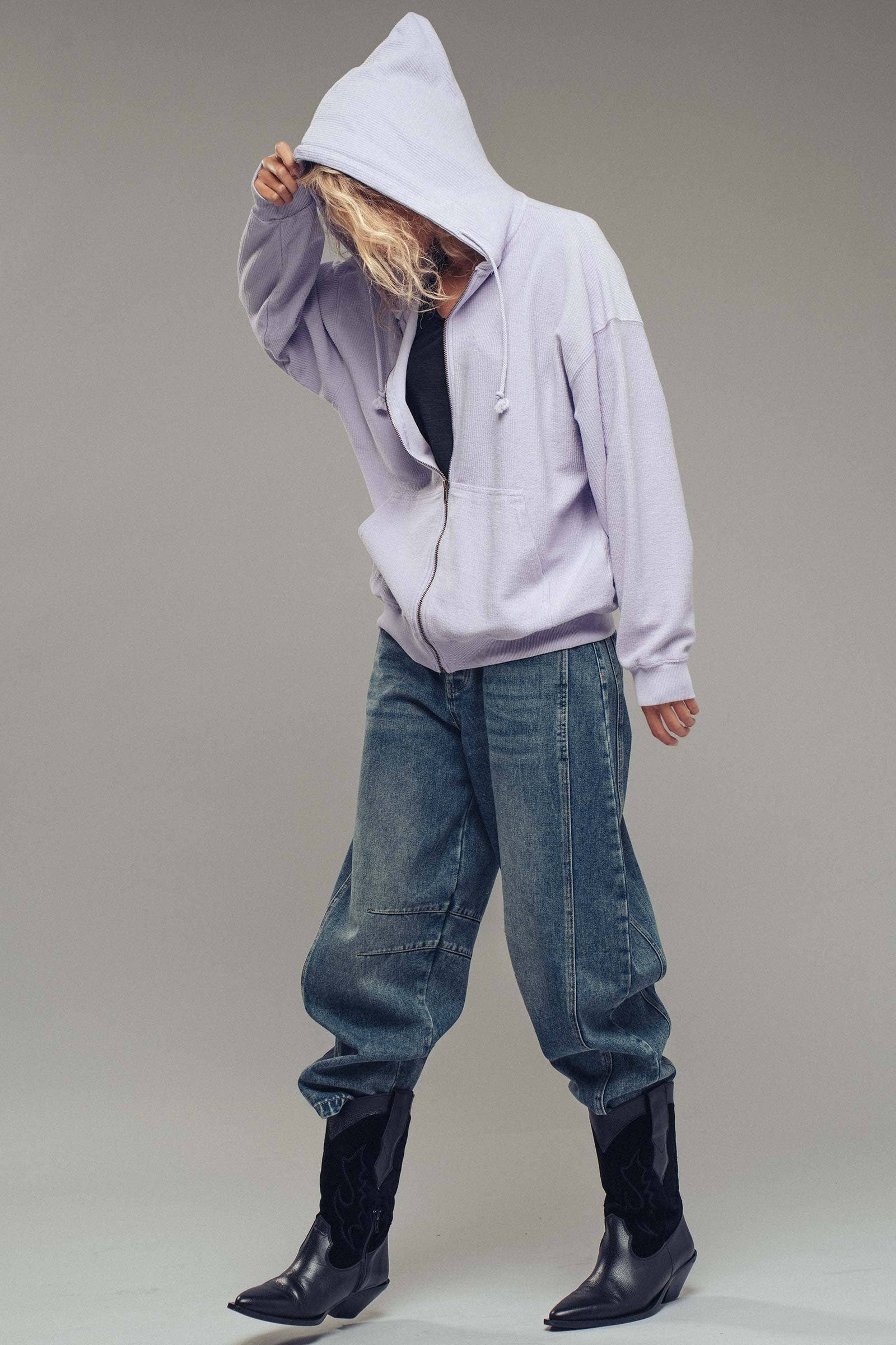 Urban Daizy - Wholesale Hoodie - Women's - Oversized Ribbed Dolman Sleeve Hoodie31