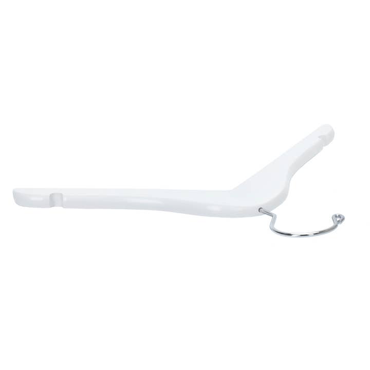 Quality Hangers - Wholesale Clothes Hangers - WK41- Kids Wooden Hanger, 12" White - 809