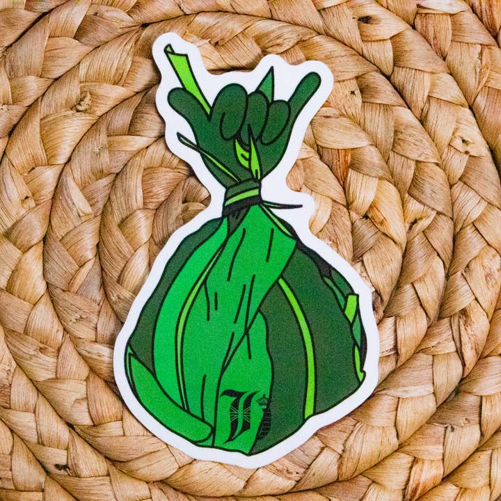 Laulau Shaka Sticker for wholesale by Highness Hawai'i