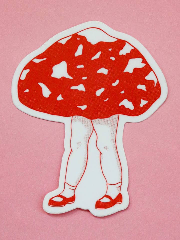 Mushroom Daughter Sticker for wholesale by Inner Peach Design