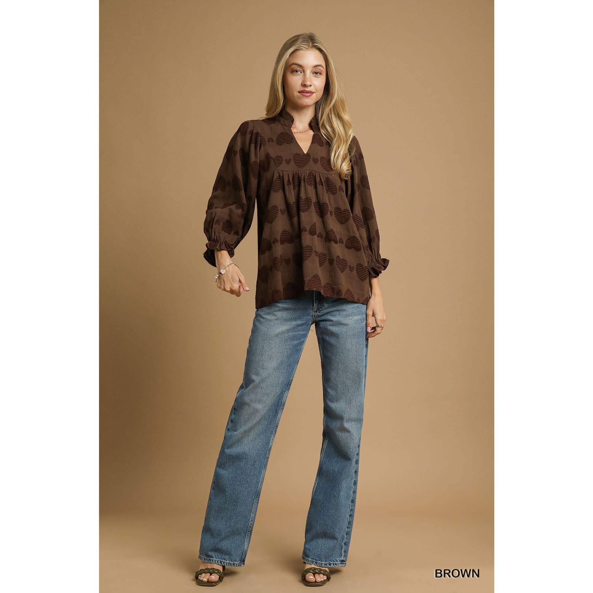 STYLE USA – Engroshandel Tunika - Dame – Hjerte Jacquard Top4