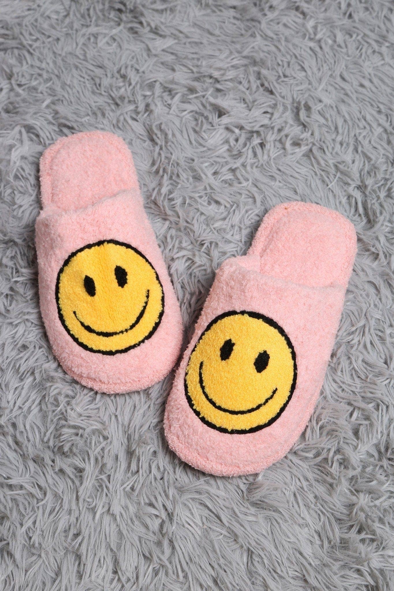 MiMi Wholesale - Wholesale Slippers - Women's - JCL2125 Super Lux Smiley Face Slippers5