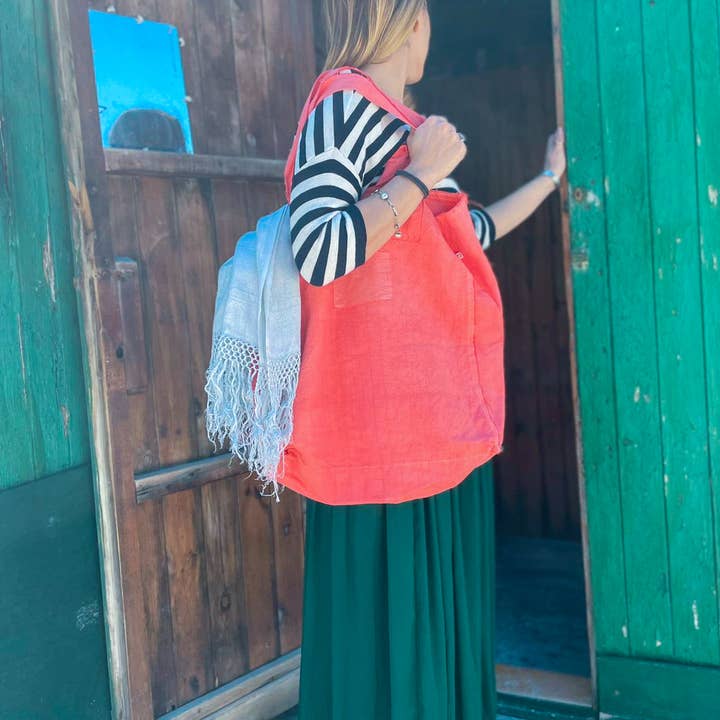 Heyfoo - Vendita all'ingrosso Borsa tote - Donna - Borsa in tela di canapa tinta in Italia6