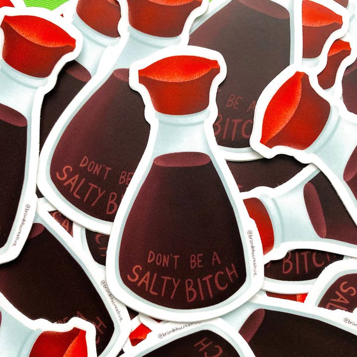 Brand Nhu Creative Studio - Wholesale Sticker - Soy Sauce "Don't be a Salty Bitch" Kikkoman Sticker2