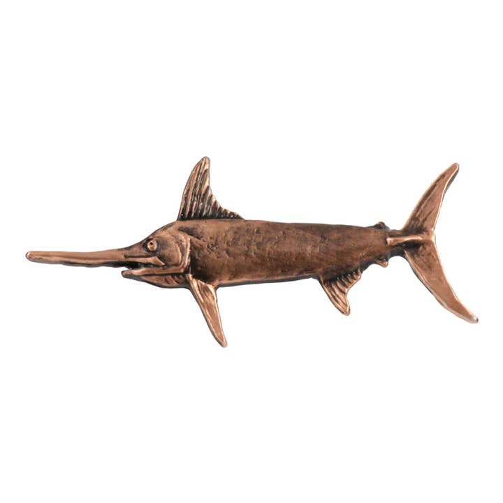 Creative Pewter Designs – Engroshandel Reversnål/knap – Sværdfisk Broadbill Tin Revers Pin eller Magnet S025