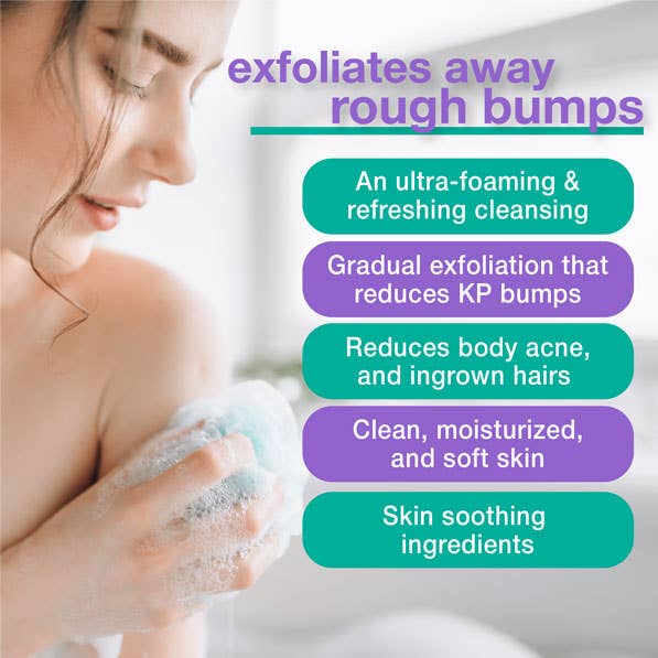 Touch Skin Care - Wholesale Body Wash/Shower Gel - Keratosis Pilaris Exfoliating Body Wash with 15% Glycolic Ac