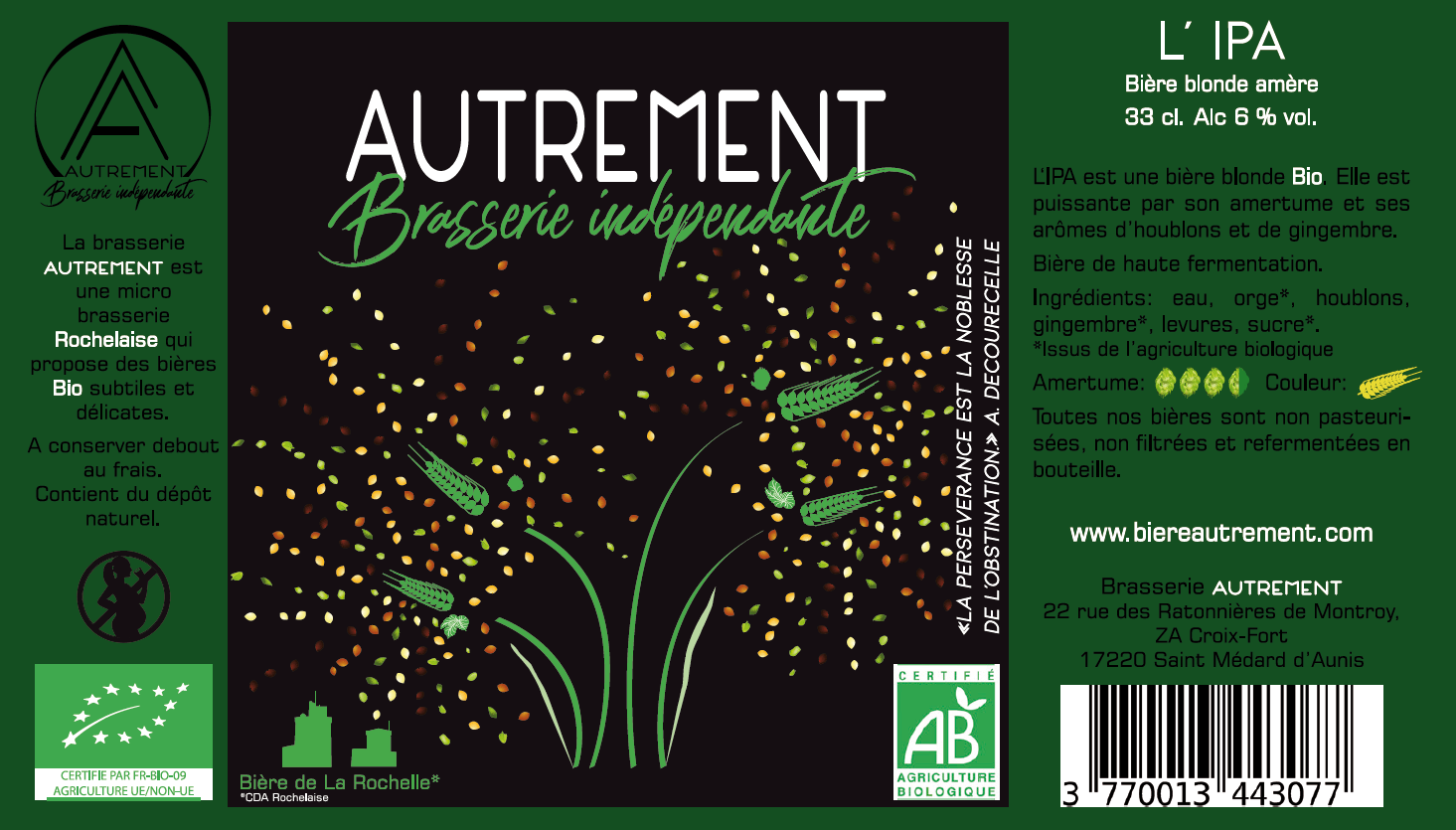 Brasserie Autrement - Wholesale Beer - IPA, bitter organic blond beer from Brasserie Autrement (17)4