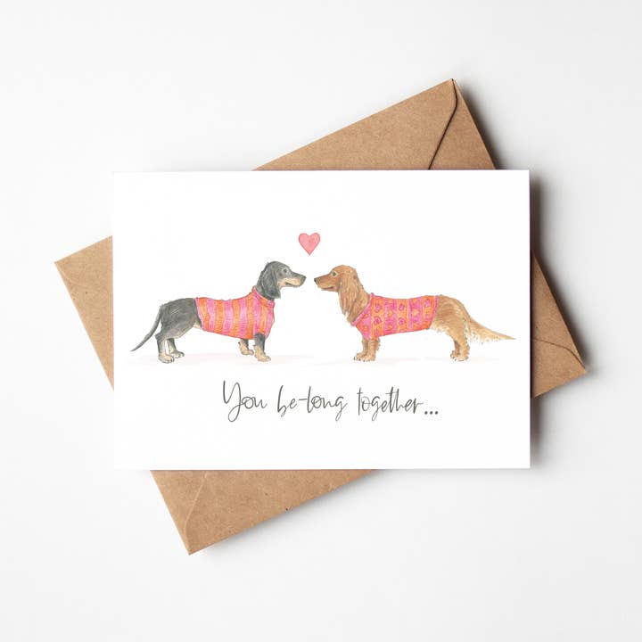 Que pasen mucho tiempo juntos, tarjeta A6 para venta al por mayor de By Antonia Illustration