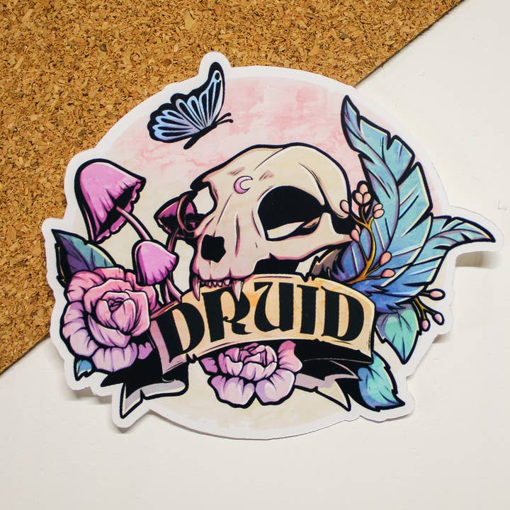 Druid Class Sticker for wholesale by Nemissa's Northwood Arts