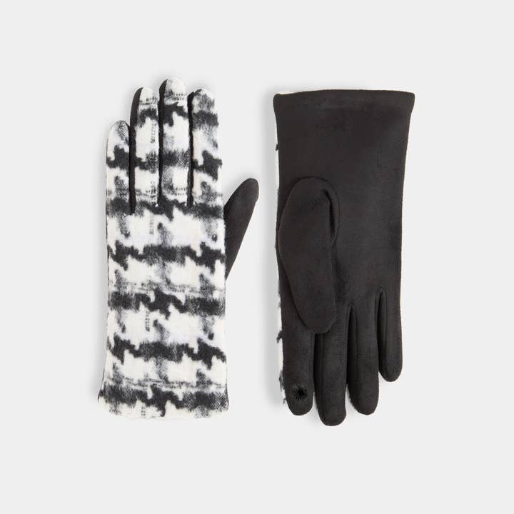 COCO + CARMEN - Vente Gants – femme - Gants à écran tactile pied-de-poule