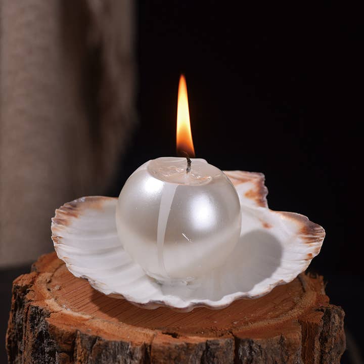 Candles Meta - Wholesale Novelty candle - Romantic Atmosphere Smokeless Pearl & Shell Scented Candle2