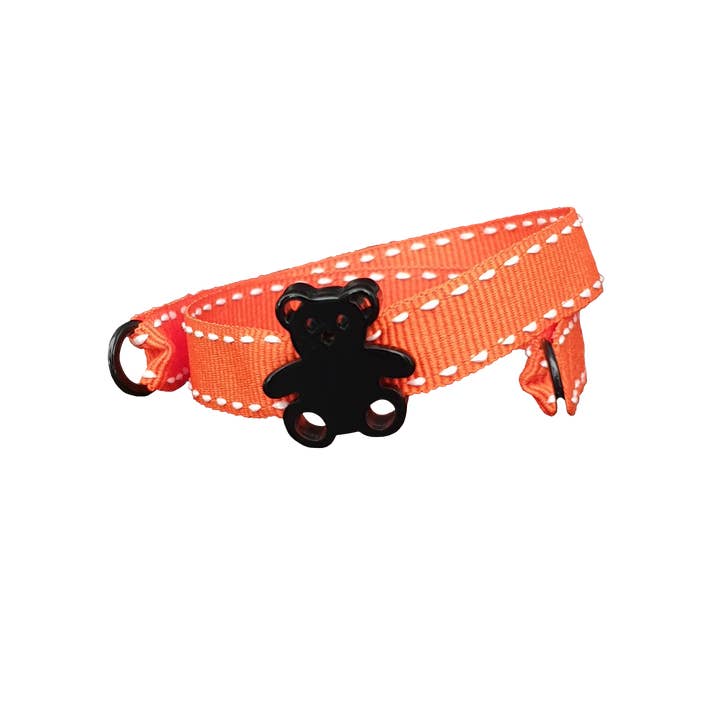 ORANGE BLACK TEDDY BEAR BRACELET for wholesale by Smartever Srl