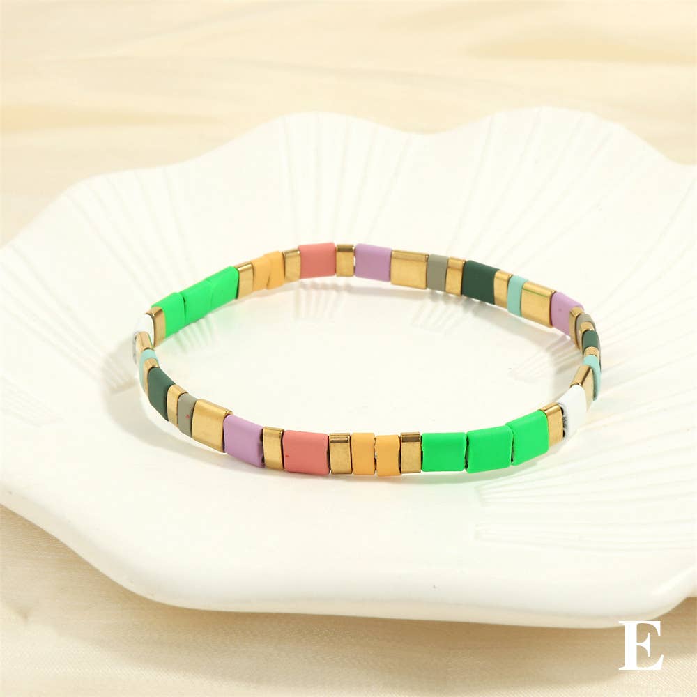 Mio Queena – Engroshandel Perlearmbånd – 5 mm TILA perle armbånd med elastik - BJ40