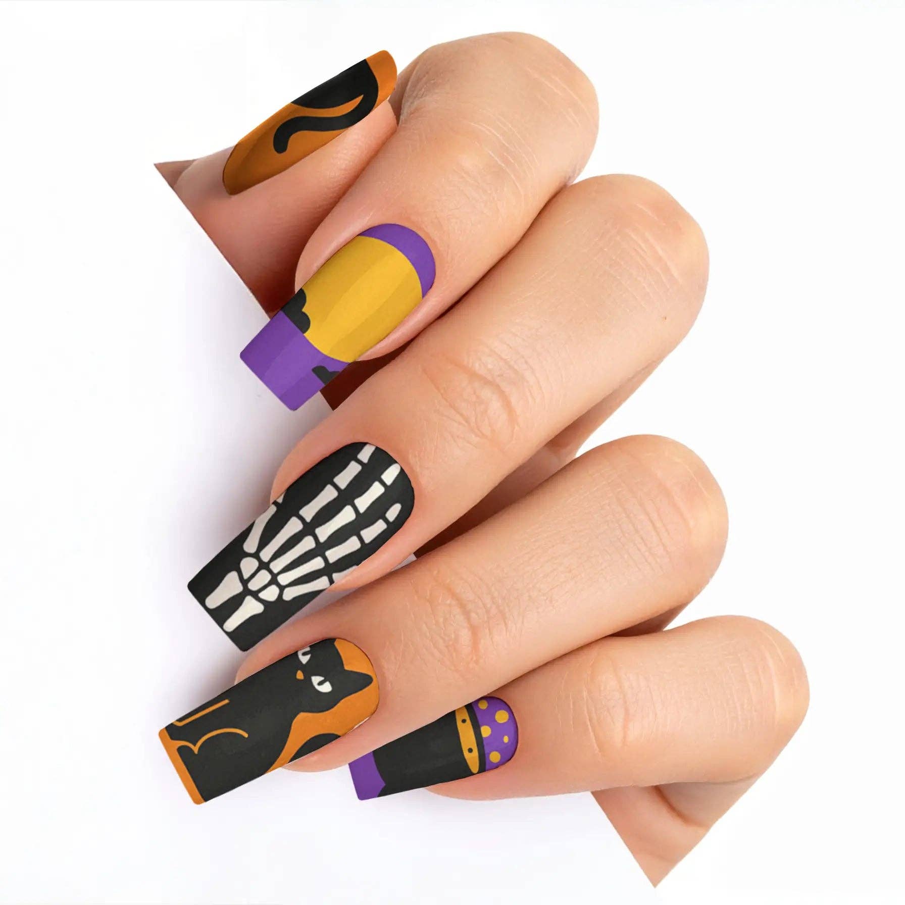 FYNE BODY - Wholesale Press-on/fake nails - Eclipse Enchantment Black Halloween Press-On Nails45