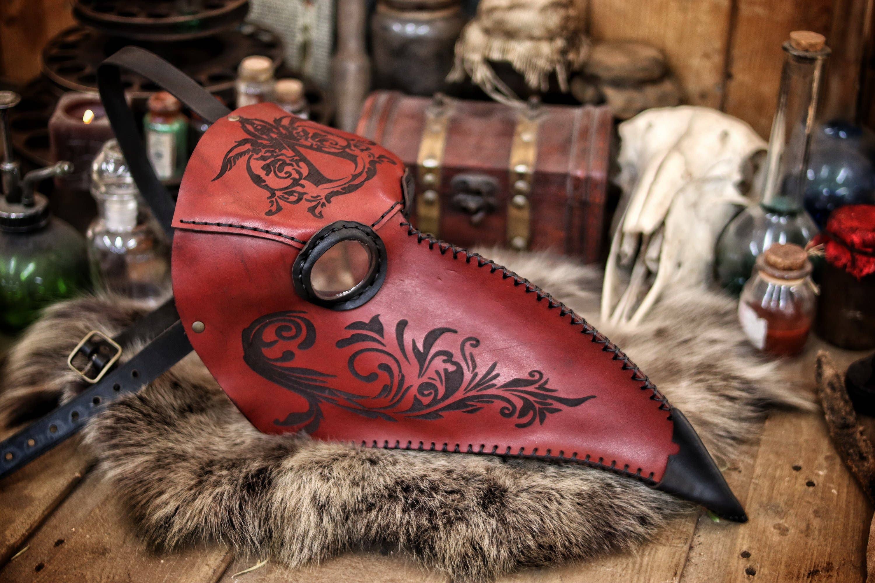 Outcast Props - Vente Déguisement – unisexe - Masque de médecin de la peste décoré Assassin's Creed7