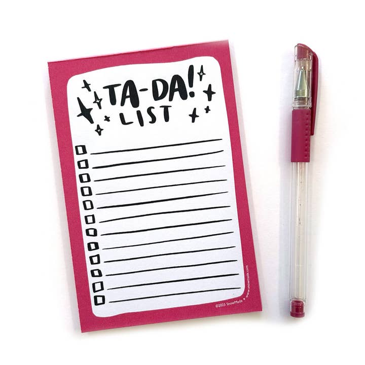 Ta-Da List ✨ Bloc-notes pour la vente par SnowMade