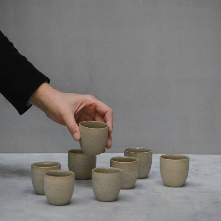 Noot ~Swart - Wholesale Coffee/Tea Cup - N+S Recycled Ristretto cup 80ml Solid colored recycled