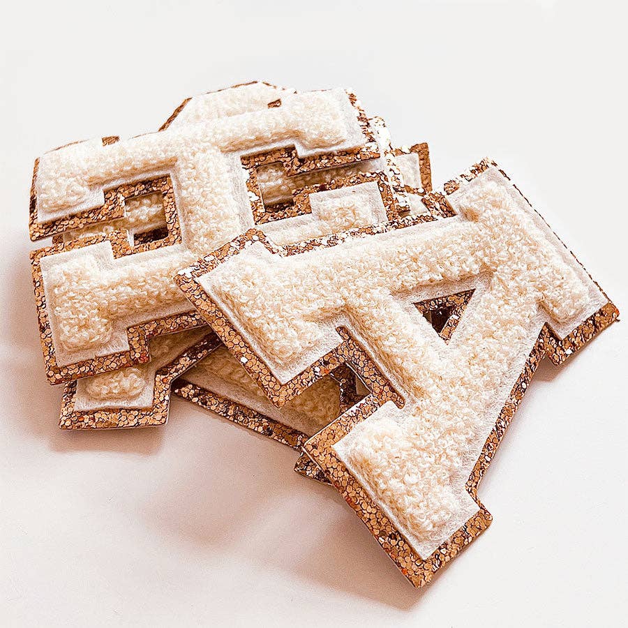 Mimi's Glow Accessories - Wholesale Sticker - Glitter Letters Cream (VE3)1