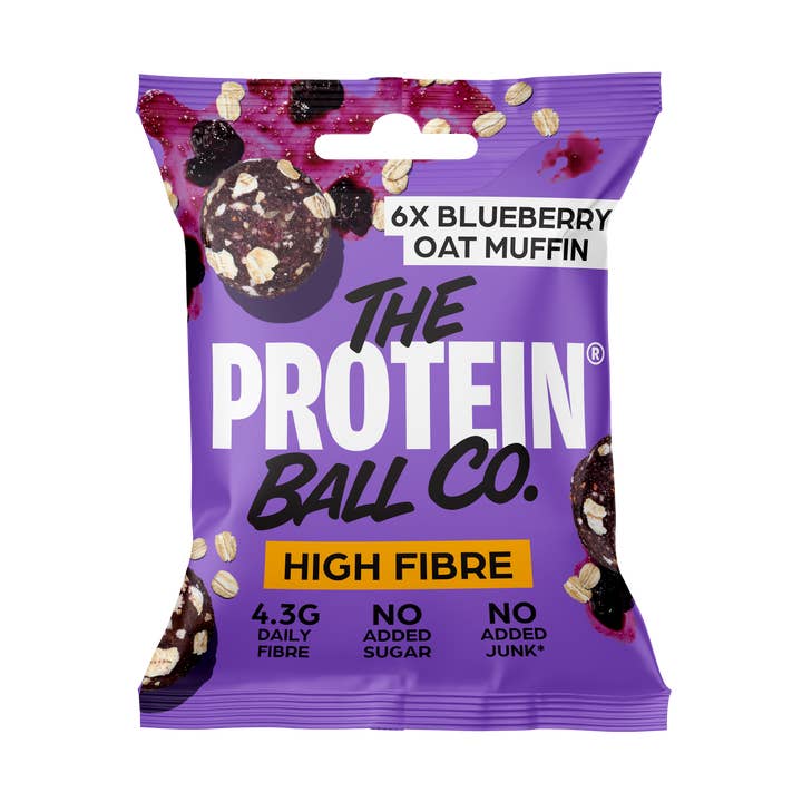 BLUEBERRY OAT MUFFIN - High Fibre -Breakfast To-Go 10 x 45g for wholesale by The Protein Ball Co