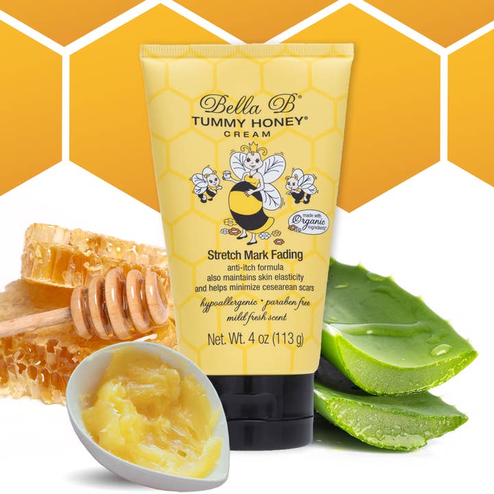 Bella B - Wholesale Belly Oil/Butter - Maternity - Tummy Honey Cream (Stretch Mark Fading Repair Cream ) 4oz0