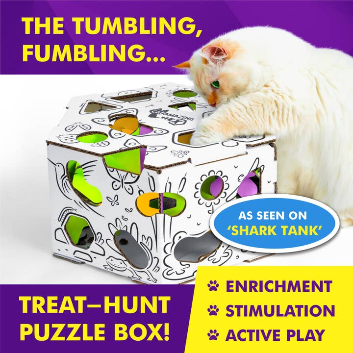 Cat Amazing - Wholesale Pet Toy - Cat - HEX Interactive Cat Toy and Puzzle Feeder2