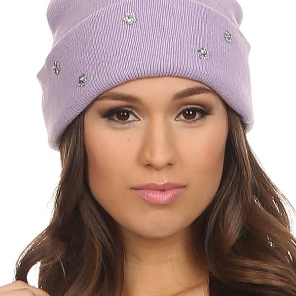 Olive & Pique - Wholesale Beanie - Women's - Ice Cream Dainty Flower Charmed Cuffed Beanie