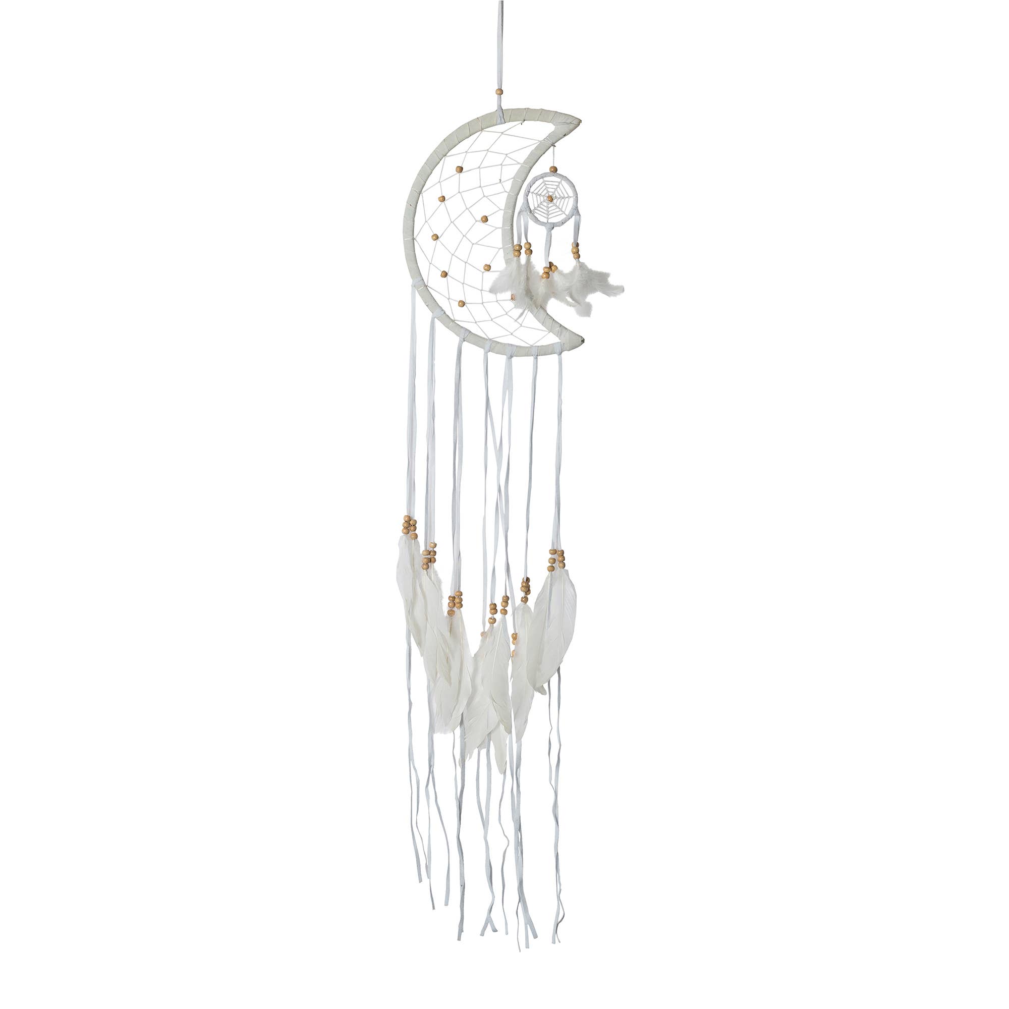 OMA - Eclectic Home - Wholesale Dream Catcher - White Moon Dream Catcher0