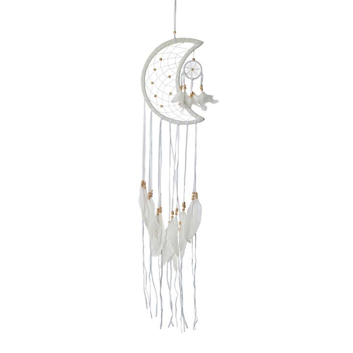 OMA - Eclectic Home - Wholesale Dream Catcher - White Moon Dream Catcher