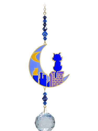 Crystal Dreams Katten op het dak - Maanlicht voor wholesale door Wild Things Gifts Ltd