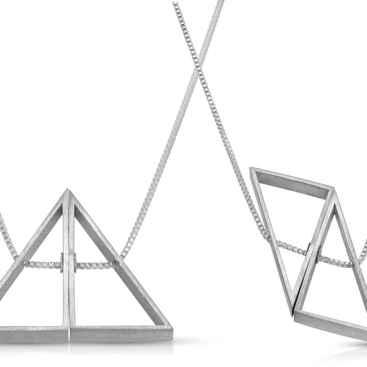 Morph Triangle Necklace for wholesale by Flavia Bennett Designs
