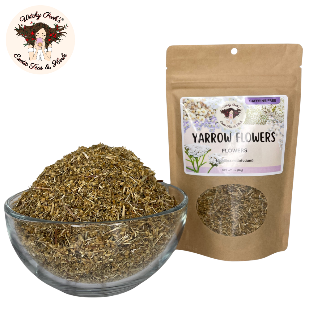 Witchy Pooh's Exotic Teas & Herbs – wholesale Loose tea – Witchy Pooh's Yarrow Tea - Whole Flowers, Caffeine Free5