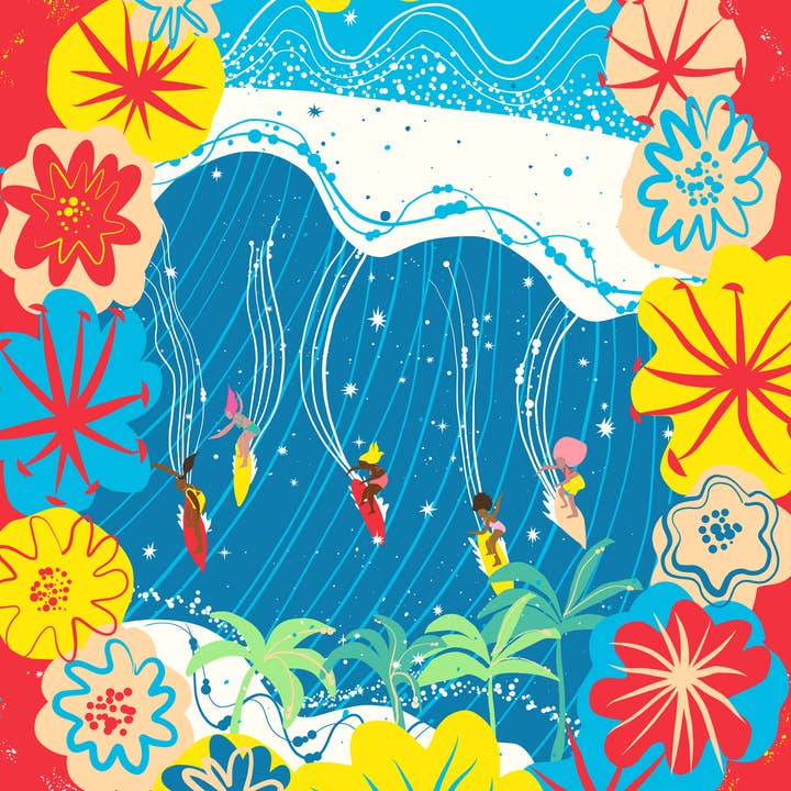 Wahine Power - 1000 piece puzzle for wholesale by Surf Shack Puzzles