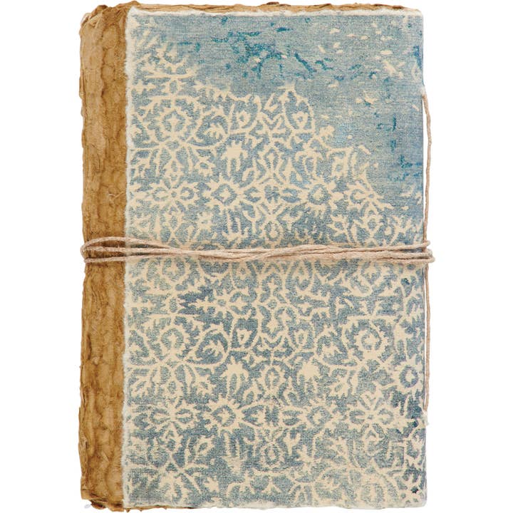 Primitives by Kathy - Wholesale Stationery/Notecard Set - Indigo Scroll Journal