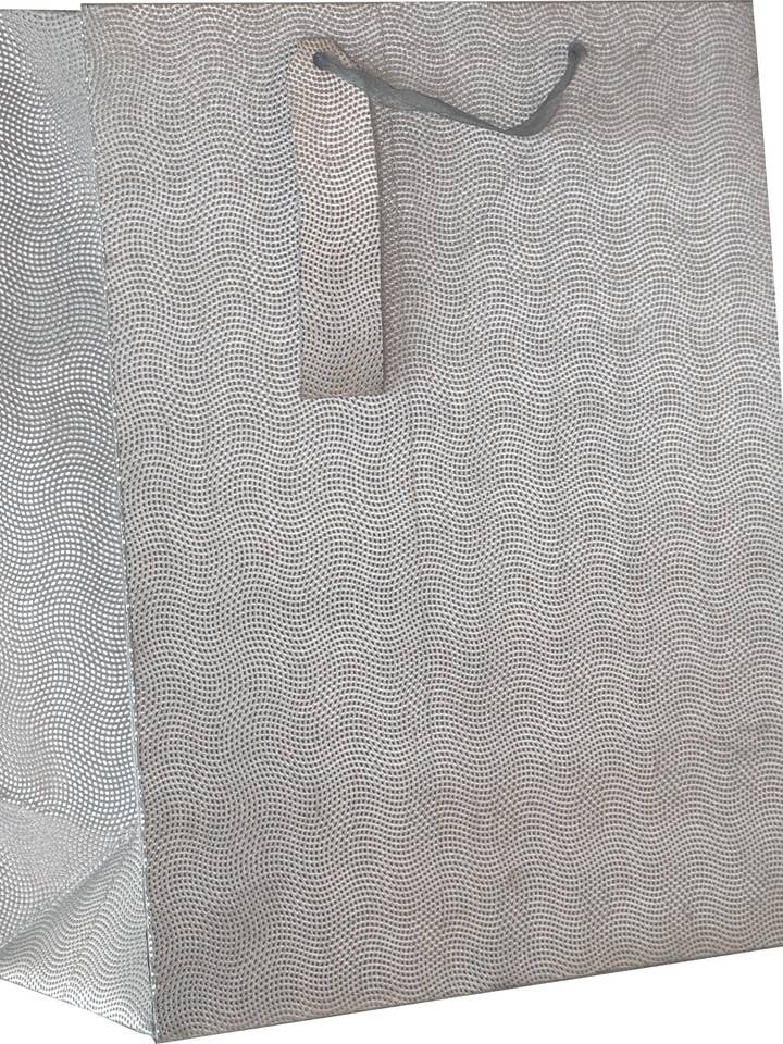 Bolsas de Regalo Grandes con Puntos Plateados Boutique para venta al por mayor de Party Partners