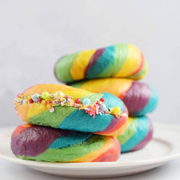 Rainbow Bagel Bread Kit for wholesale by Honeywell Bakes