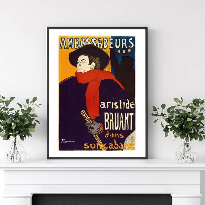Go To Design - Wholesale Art Print - Fine art print Aristide Bruant poster unframed wall art3