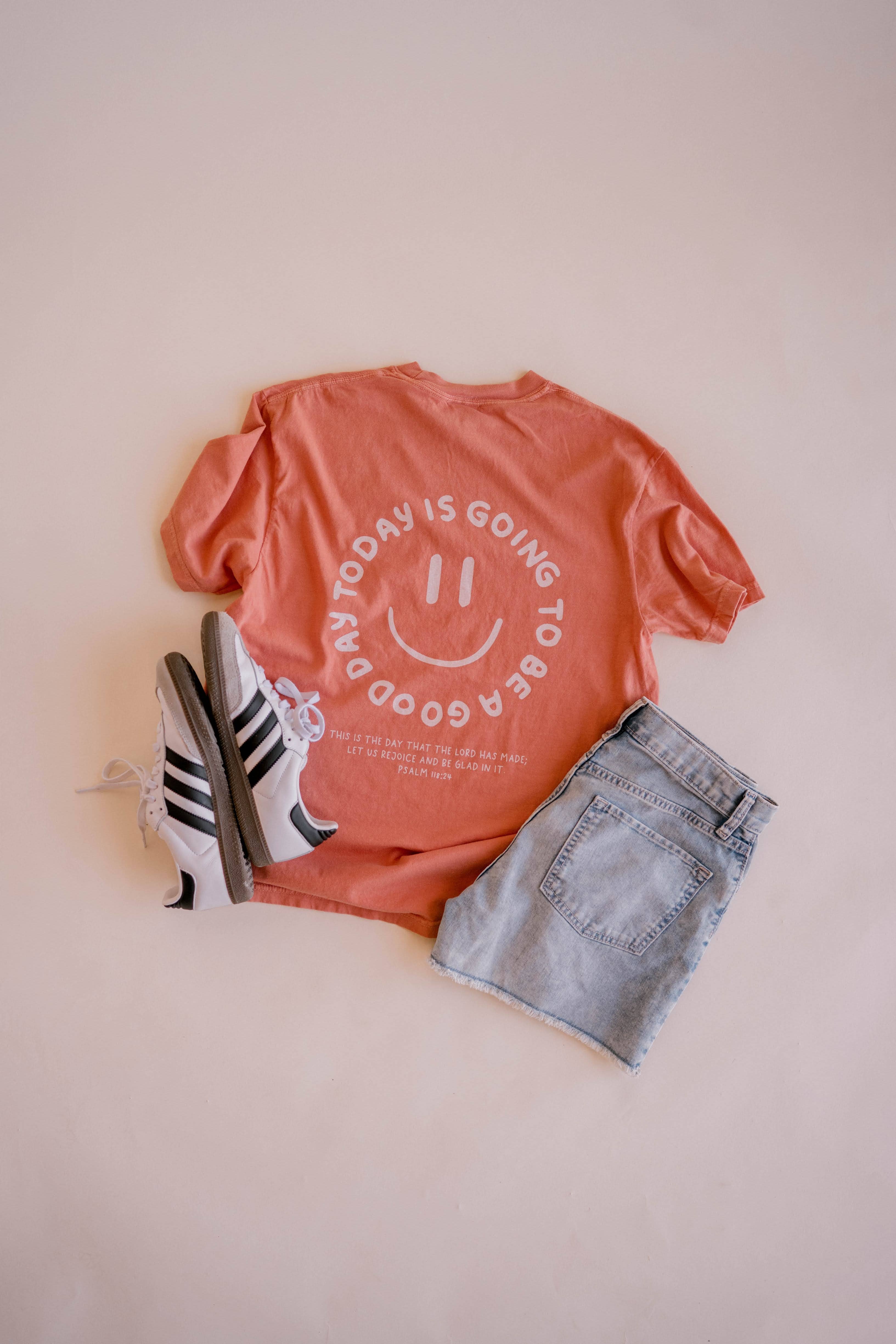 Dear Heart - Wholesale Screen Printed T-Shirt - Women's - Good Day Tee - Terracotta | Christian Tee 2