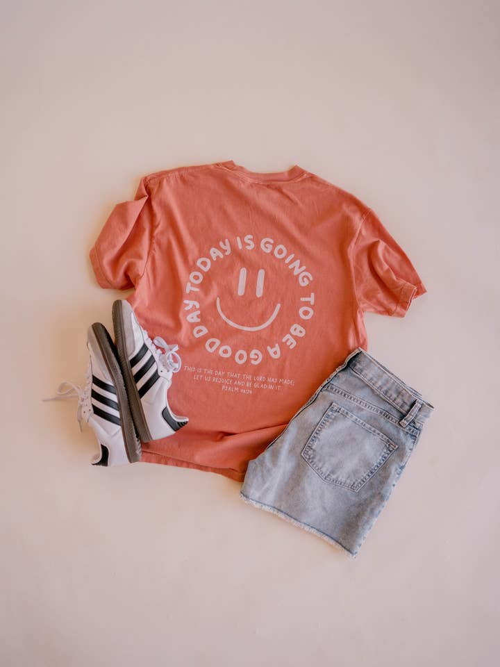 Dear Heart - Wholesale Screen Printed T-Shirt - Women's - Good Day Tee - Terracotta | Christian Tee 2