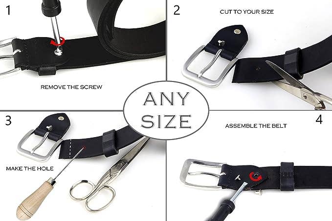 Zerimar 1942 - Wholesale Riem - Heren - Zerimar 1942 Herenriem van rundleren, 34 mm breed12