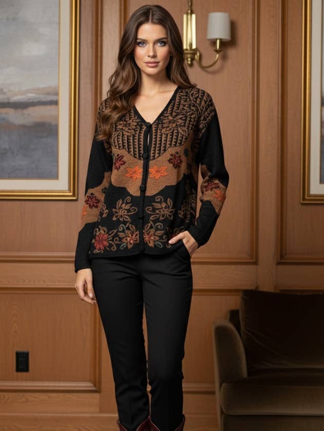 SW-61 Reversible Sweater / Two-in-One Design for wholesale by PERUVIAN PERFECTION